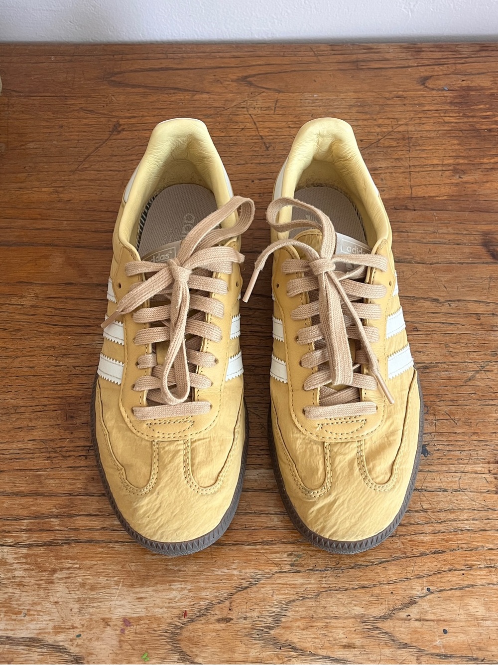 Adidas Samba Shoes in Oat Wonder Gum